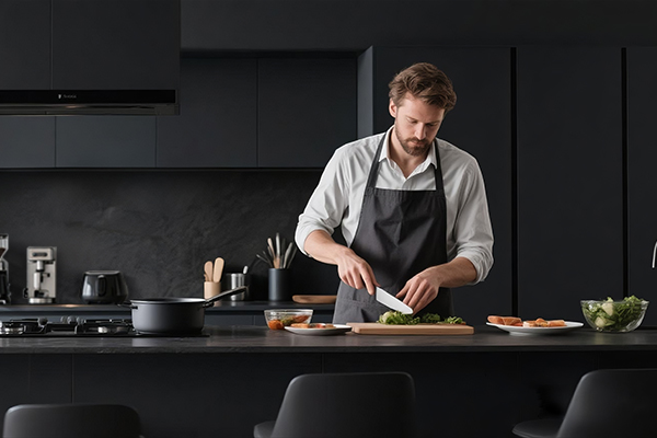 Modern kitchen with Delvemore appliances